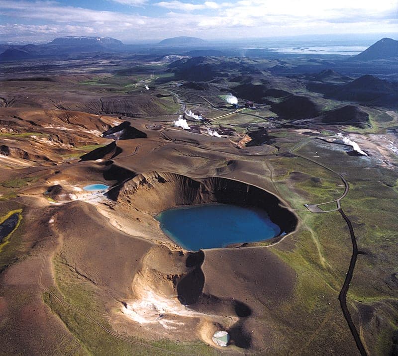 Explosion craters