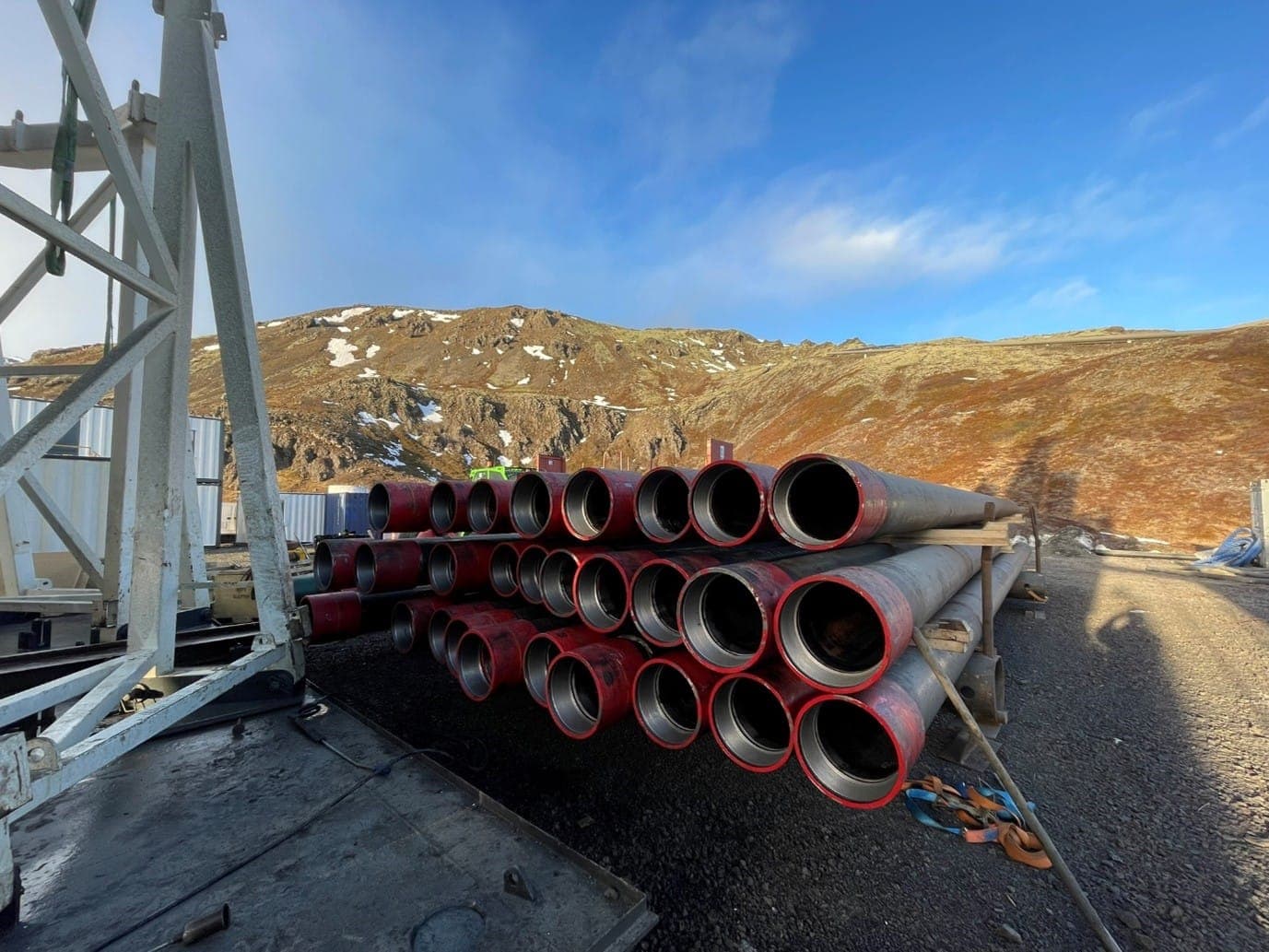 The flexible couplings are in the well!