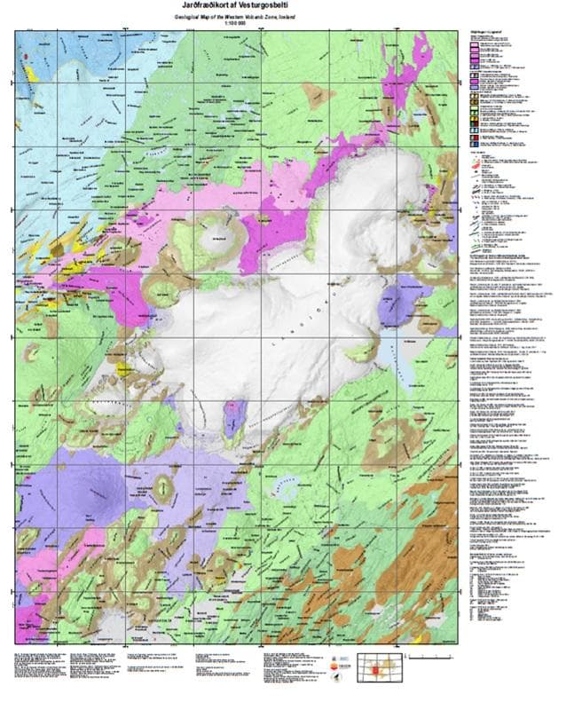 New geological map of the country's Western Volcanic Zone