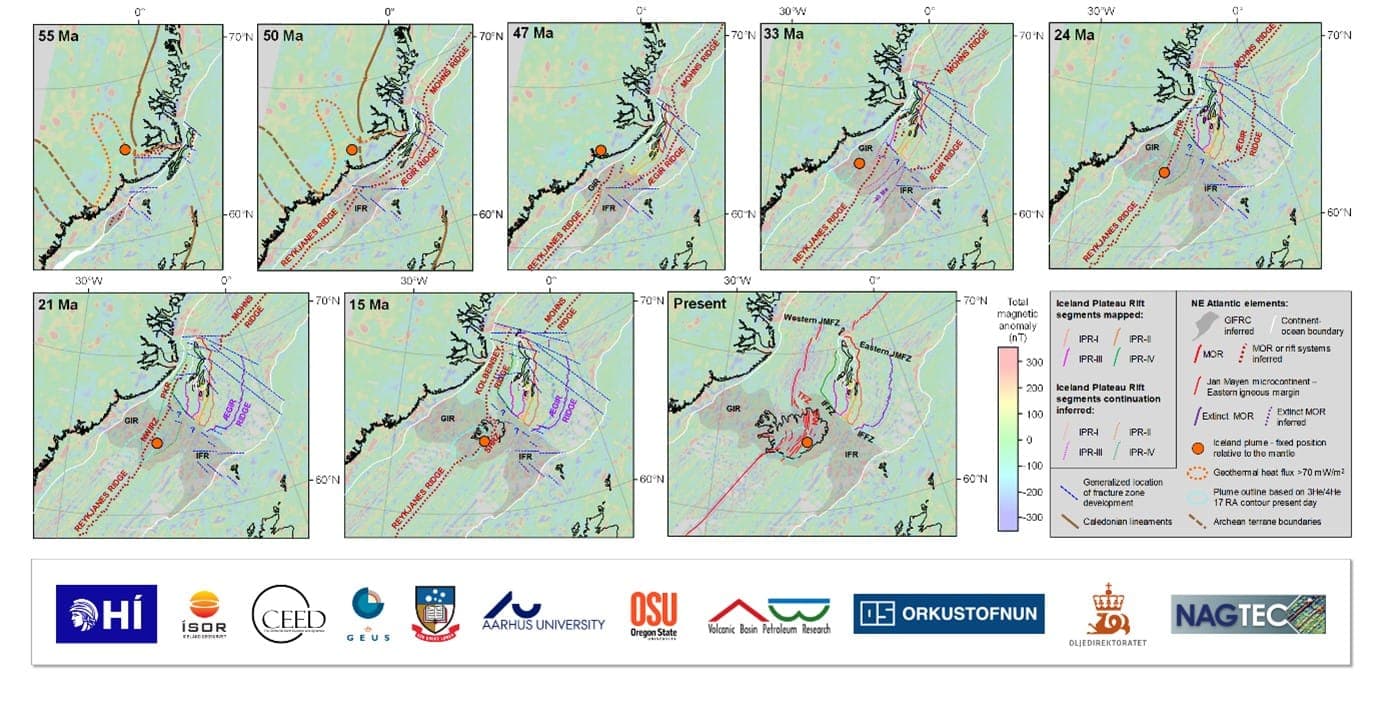 Structure of the oceanic crust and rift belts